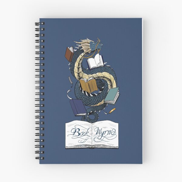 Item preview, Book Wyrm (azure) designed and sold by elgraphinx.