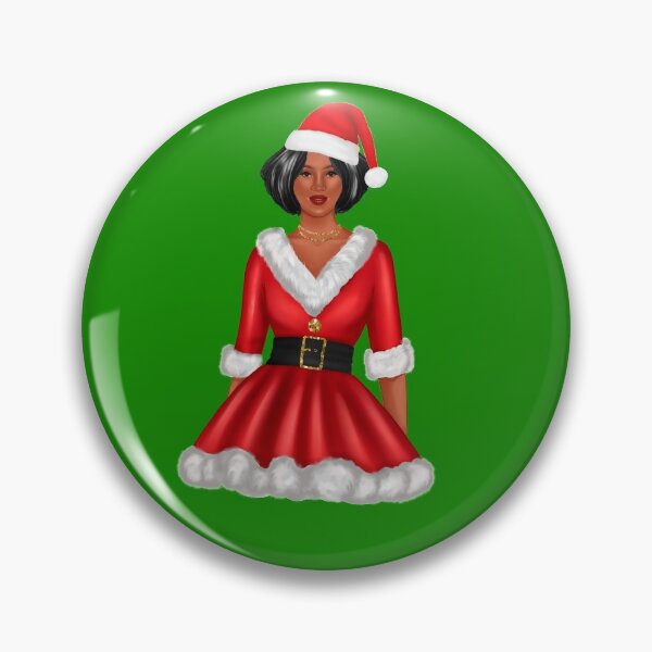 Artikelvorschau, Afroamerikaner Santa Girl | Weihnachten entworfen und verkauft von SerendipityNow.