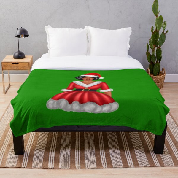 Item preview, African American Santa Girl | Christmas designed and sold by SerendipityNow.