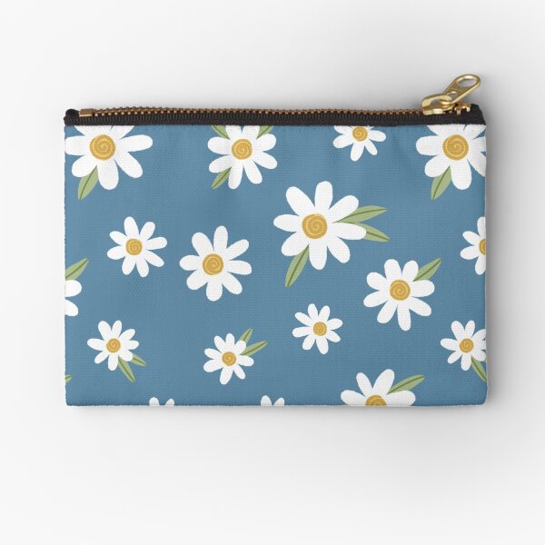 Item preview, Daisies on Blue / Teal designed and sold by DesignByJennyyy.