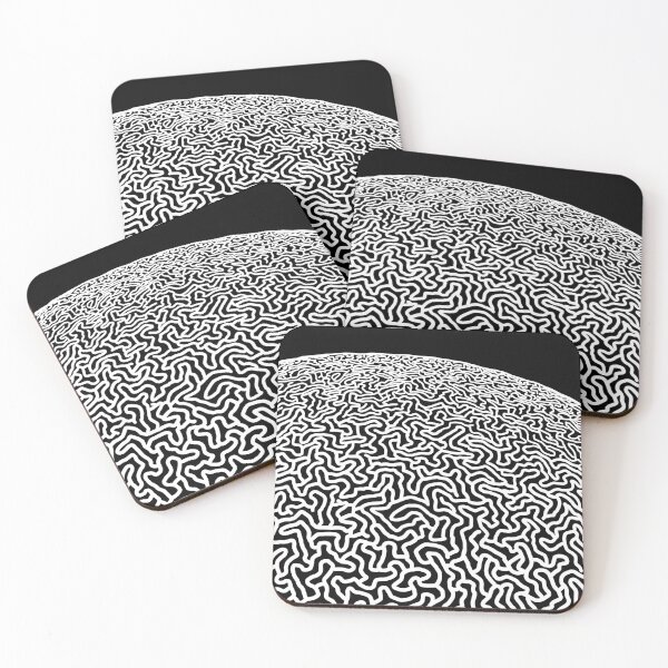 Item preview, Brain Coral Pattern in Black and White designed and sold by jebonnell.