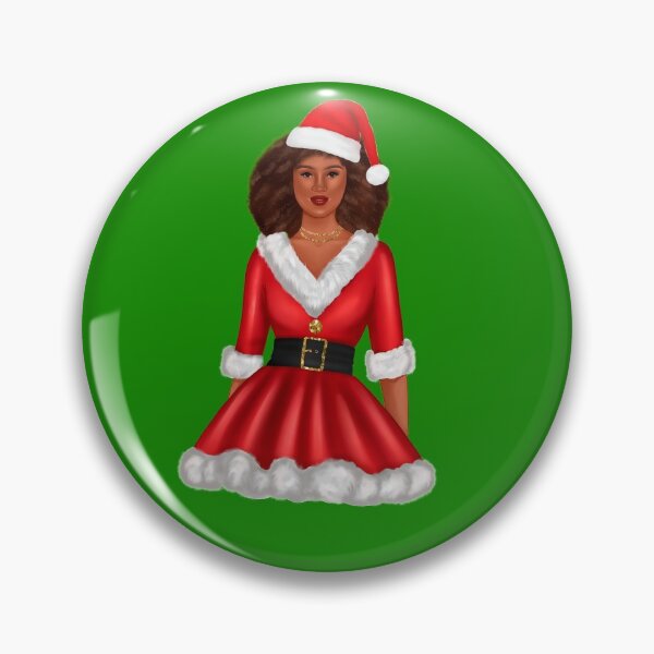 Artikelvorschau, Afroamerikaner Santa Girl | Weihnachten entworfen und verkauft von SerendipityNow.