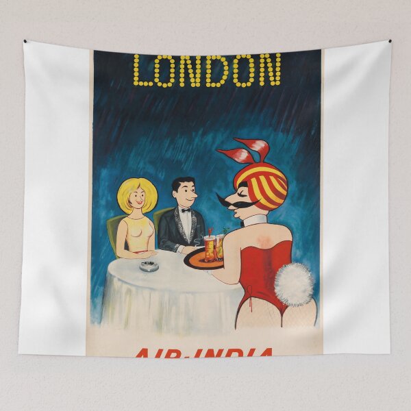Item preview, retro AIR - INDIA LONDON Circa 1960s designed and sold by plakati.