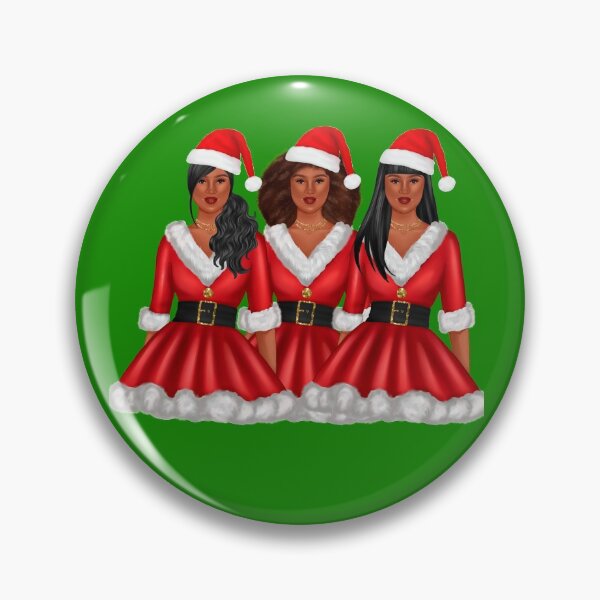 Artikelvorschau, Afroamerikaner Santa Girls | Weihnachten entworfen und verkauft von SerendipityNow.