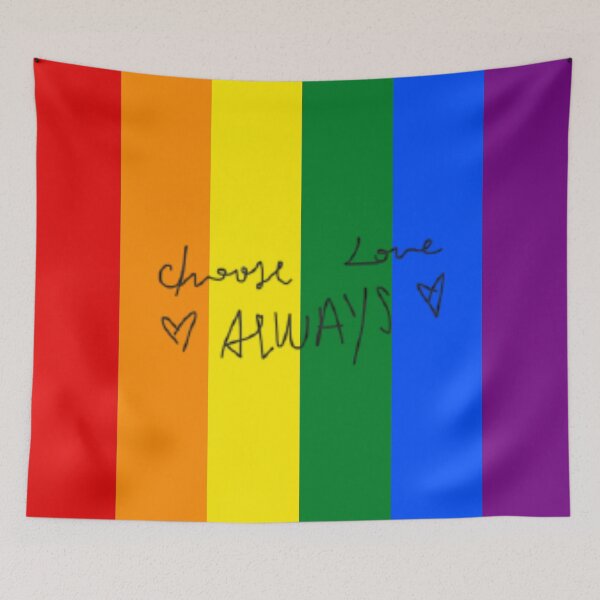 Item preview, choose love always pride flag designed and sold by hazah.