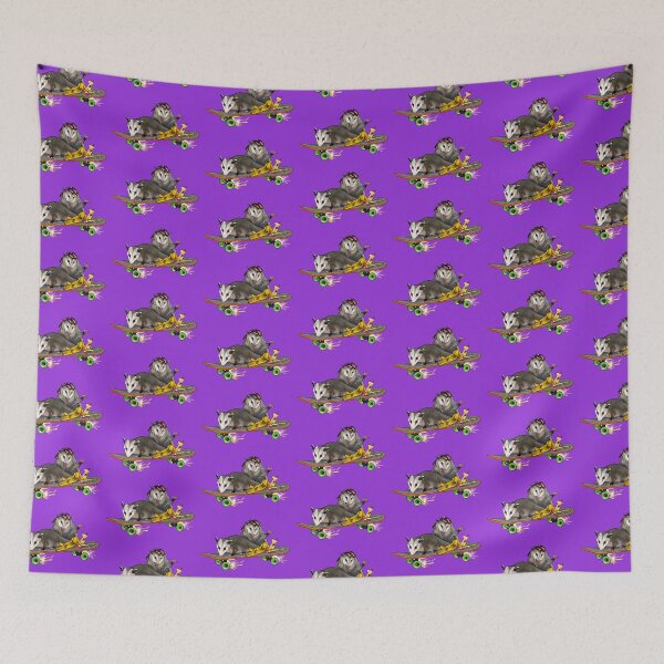 Item preview, Rebellious Opossums On A Skateboard With Trash designed and sold by iamgirl1.