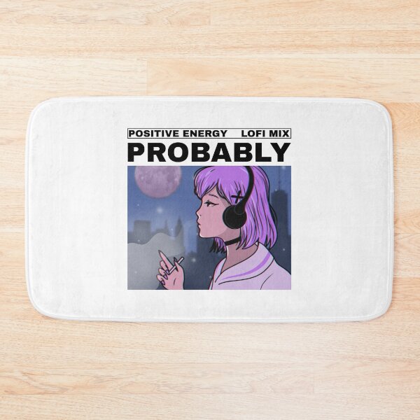 Item preview, Lo Fi Anime Girl Album Cover Positive Energy designed and sold by Kawalicious.