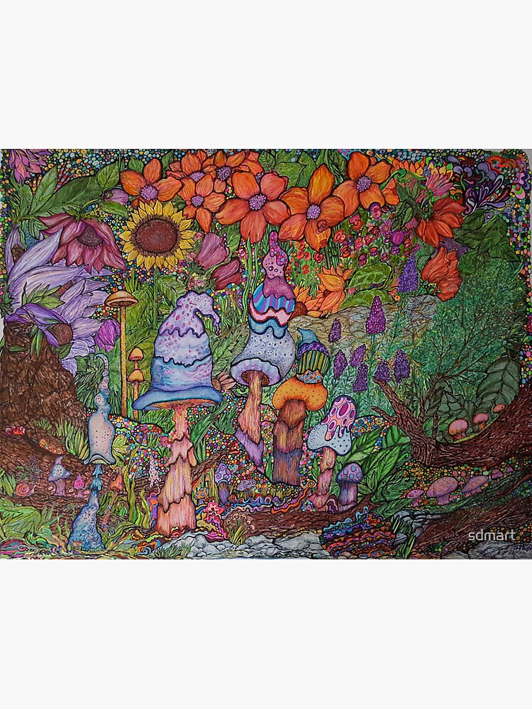 "The Magic Garden", Original Ink Illustration by sdmart