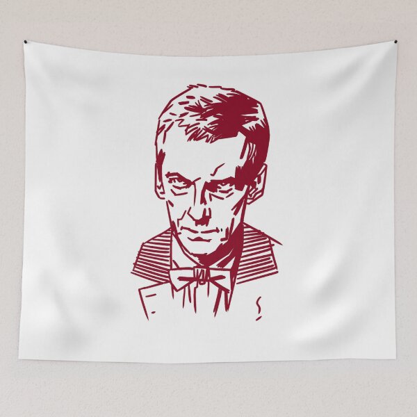 Item preview, Twelfth Doctor-RED LINE ART  designed and sold by 0Turtleduck0.