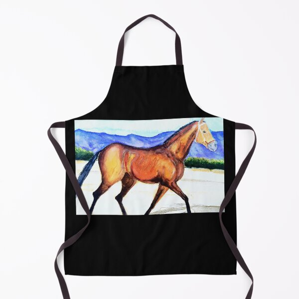 Item preview, Akhal teke horse warercolor painting designed and sold by horseaddicted.