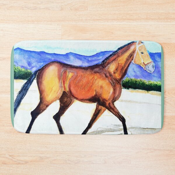 Item preview, Akhal teke horse warercolor painting designed and sold by horseaddicted.