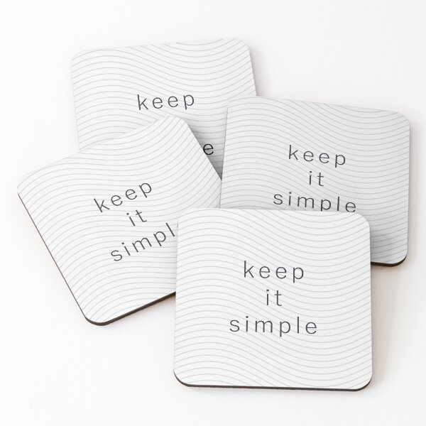 Item preview, Keep It Simple Motto designed and sold by elephandrhino.