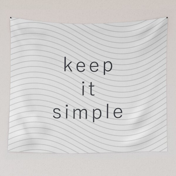 Item preview, Keep It Simple Motto designed and sold by elephandrhino.