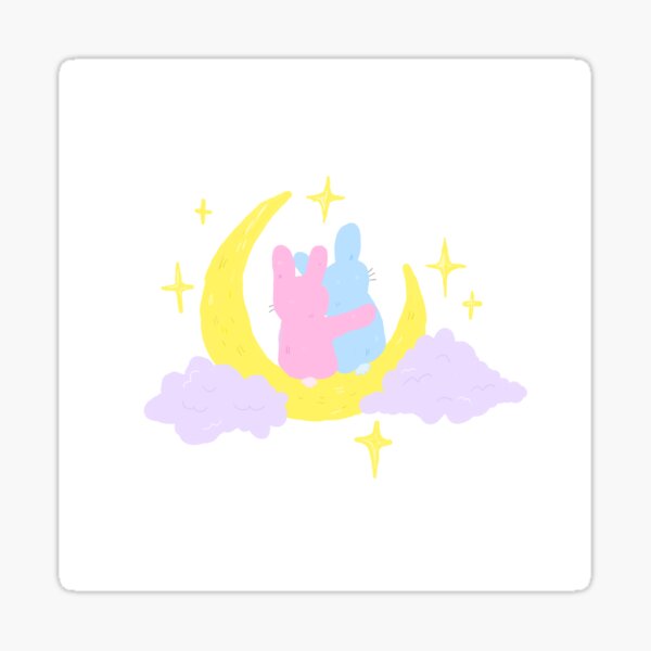 Bunny Moon Sticker