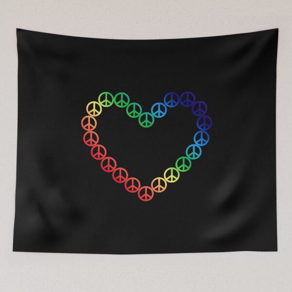 Item preview, peace and love designed and sold by JokesAndFun.