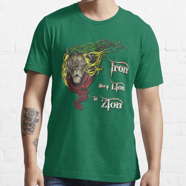 "Reggae Rasta Iron, Lion, Zion 4" Tshirt by piciareiss Redbubble