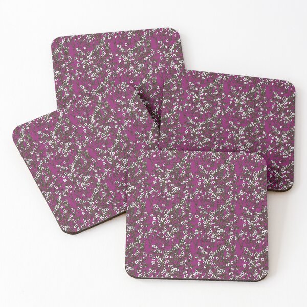 Item preview, The Valley - Manuka bush on magenta designed and sold by CopperCatkin.
