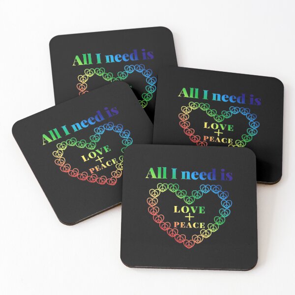 Item preview, peace and love designed and sold by JokesAndFun.