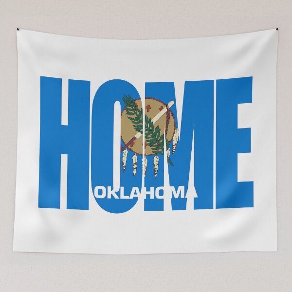 Item preview, Oklahoma Home - State Flag designed and sold by DonDota.