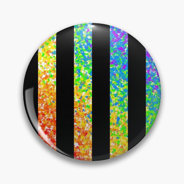 Item preview, Black and Rainbow stripes designed and sold by FunParlor.