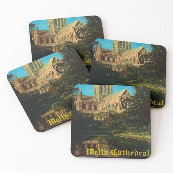 Item preview, retro classic Wells Cathedral poster designed and sold by CorasPosters.