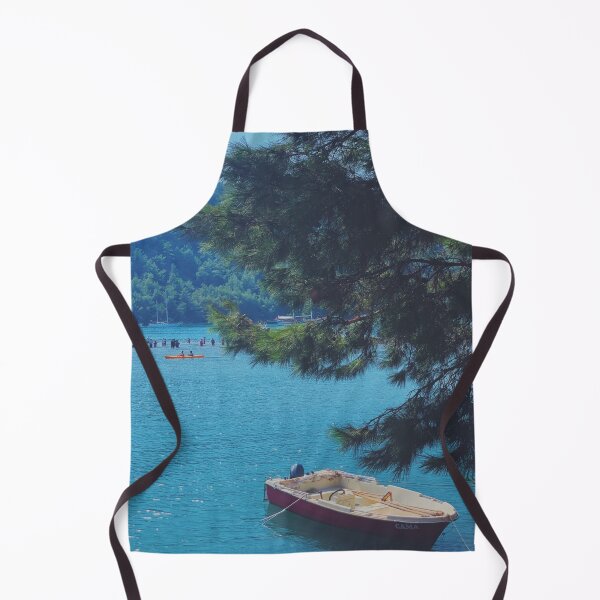 Item preview, Summer boat on lake designed and sold by yumistudios.
