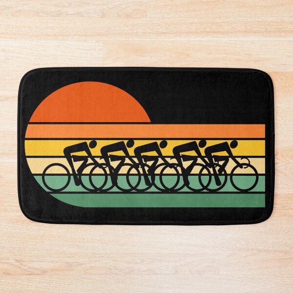 Item preview, Cycling. Cyclists. Bike riders. Bunch ride. Group ride. Shop Ride. Retro, vintage sunset. designed and sold by JellyBeenzz.