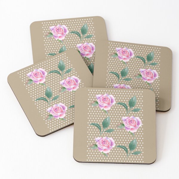 Item preview, Pink Roses with Polka Dots designed and sold by ArtStore20.