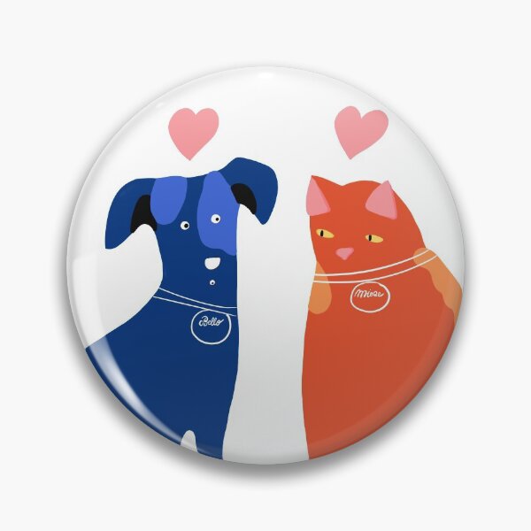 Item preview, Bello and Mieze. Dog and cat in love. designed and sold by Anna Dianda.