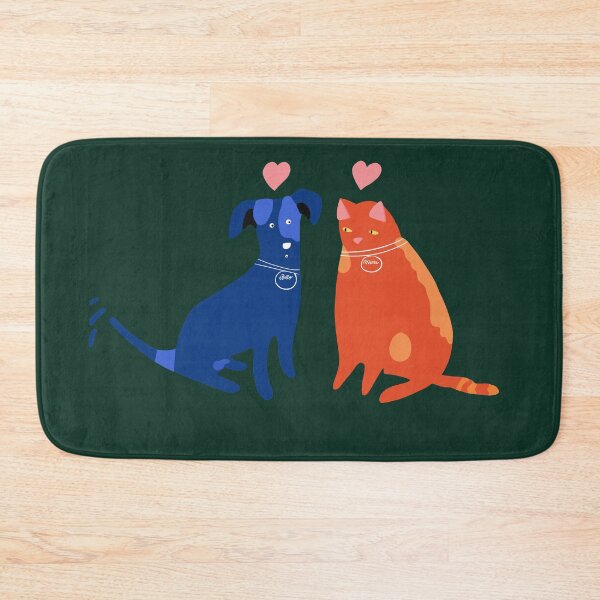 Item preview, Bello and Mieze. Dog and cat in love. designed and sold by Anna Dianda.
