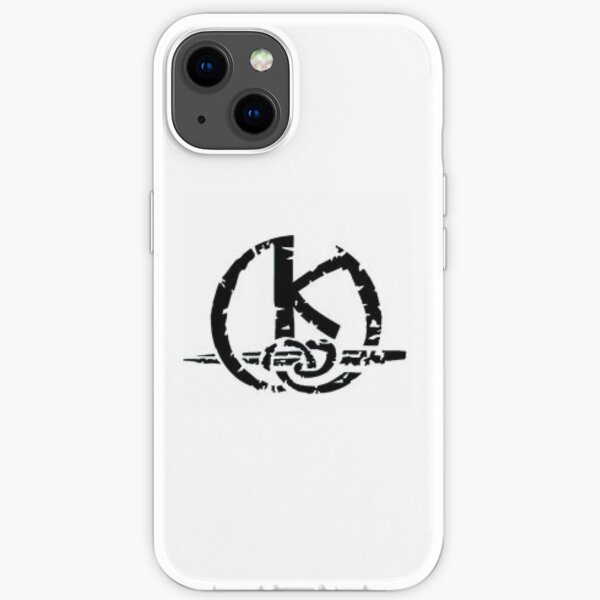 Logo Kaamelott noir sur fond Coque souple iPhone