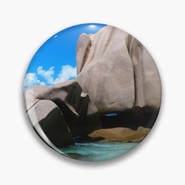 Item preview, Beach Holiday Seychelles | Summer Vacation Boulder Turquoise Water | Nature Photography designed and sold by KristinasPhotos.