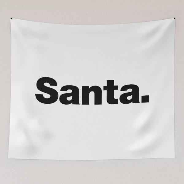 Item preview, Santa (black) designed and sold by dudethecreator.