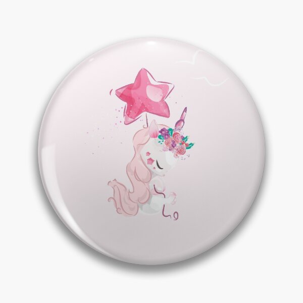 Item preview, Cute Baby Unicorn Flying with a Balloon  designed and sold by kalud-zoldyck.
