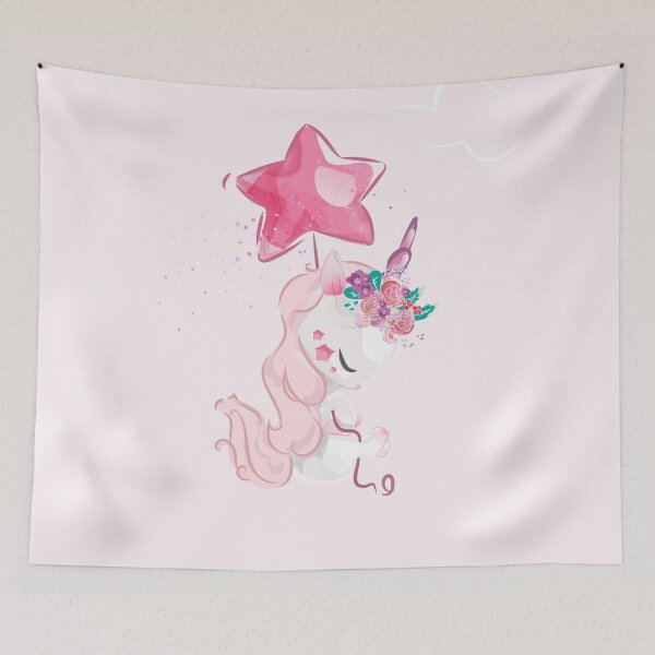 Item preview, Cute Baby Unicorn Flying with a Balloon  designed and sold by kalud-zoldyck.