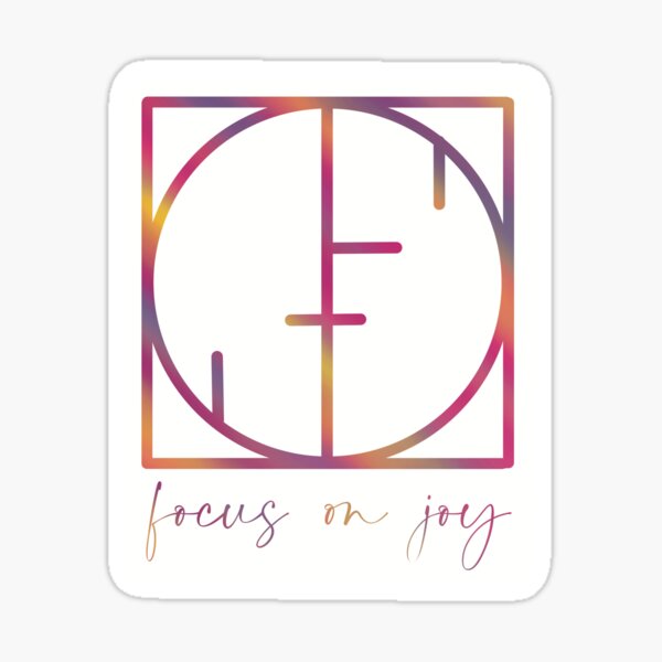 Focus on Joy Sticker