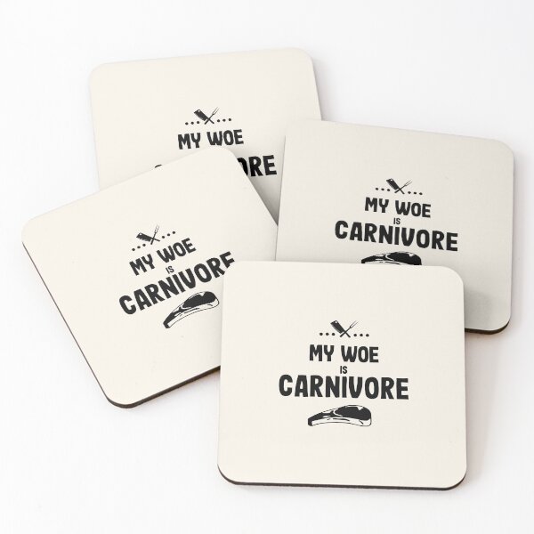 Item preview, My woe is carnivore designed and sold by PurrfectCorner.
