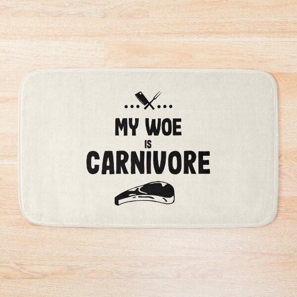 Item preview, My woe is carnivore designed and sold by PurrfectCorner.