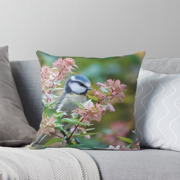 Item preview, Blue tit in flowers designed and sold by frogs123.