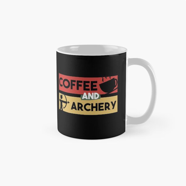 Artikelvorschau, Kaffee und Bogenschießen - Geschenk für Kaffeesüchtigen, Geschenk für Bogenschießen Liebhaber entworfen und verkauft von MrElgo.