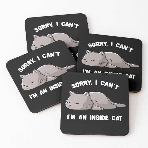 Item preview, Sorry I Can’t, I’m An Inside Cat Funny Cute Lazy Cat Gift designed and sold by EduEly.