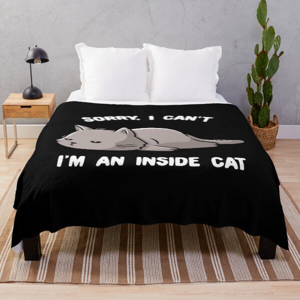Item preview, Sorry I Can’t, I’m An Inside Cat Funny Cute Lazy Cat Gift designed and sold by EduEly.