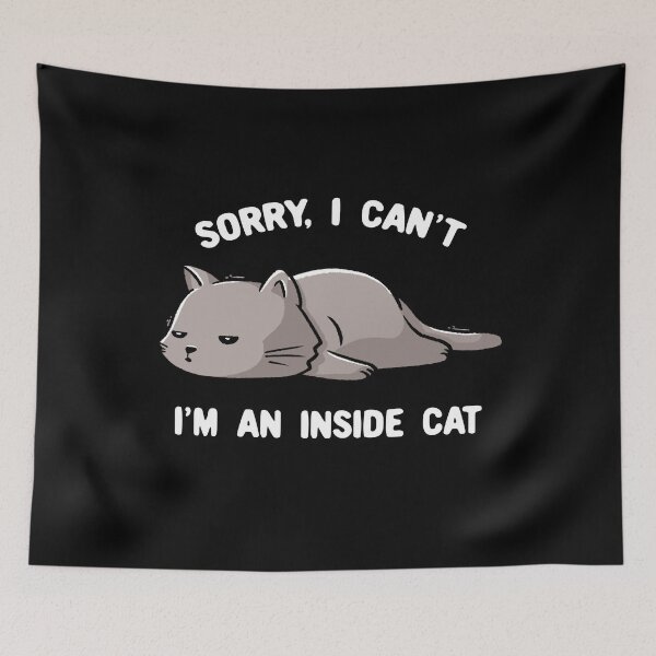 Item preview, Sorry I Can’t, I’m An Inside Cat Funny Cute Lazy Cat Gift designed and sold by EduEly.