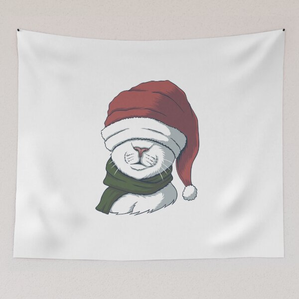 Item preview, White Christmas Cat | Christmas designed and sold by SerendipityNow.