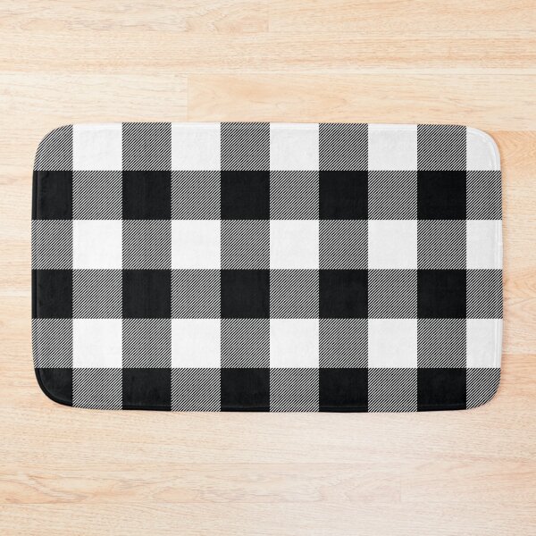 Item preview, Black and White Buffalo Check Plaid Pattern designed and sold by thelustrous.