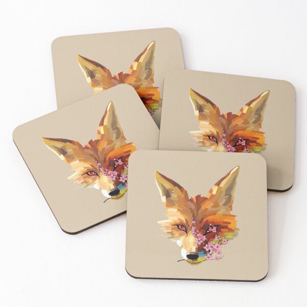 Item preview, Kitsune, Fox, The fox and the flower, Ronald Vill designed and sold by The Sr Corchea Backroom Art.