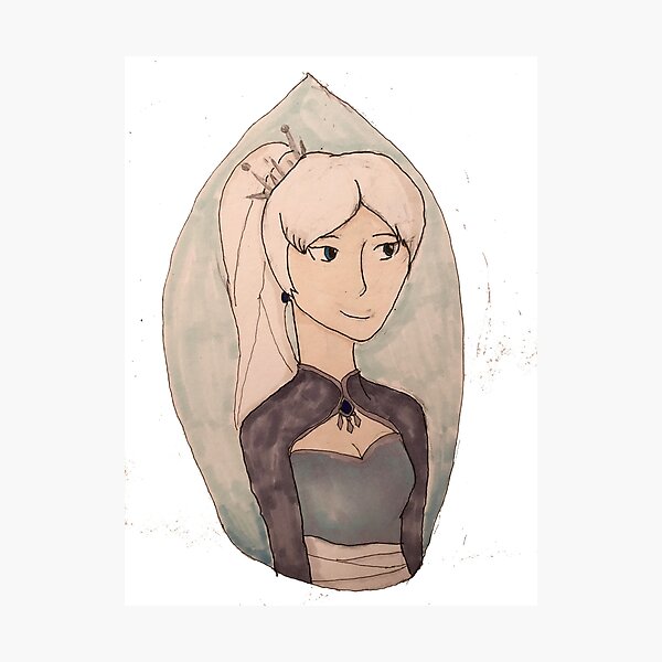 Item preview, Tear drop Weiss designed and sold by RedPandaTales.