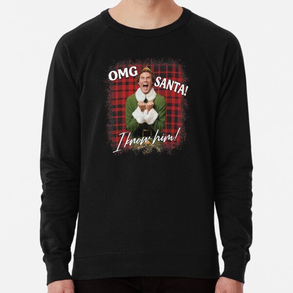 Buddy The Elf Ugly Christmas Sweater Design Classic Xmas Movie Fun