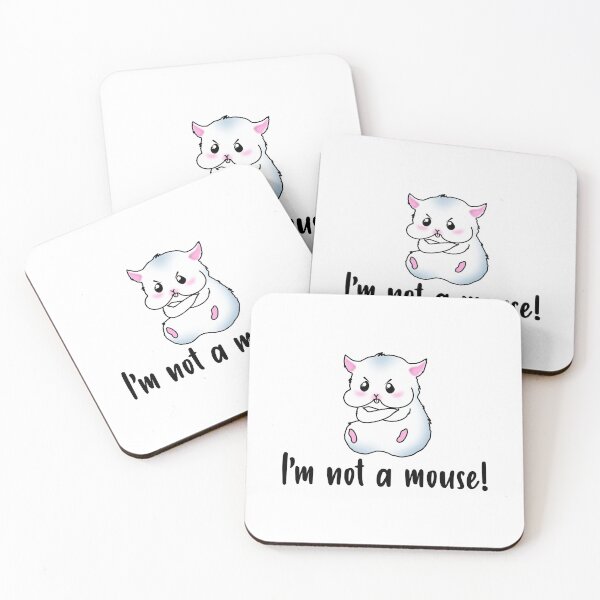Item preview, I'm Not A Mouse! A Grey Hamster With An Angry Facial Expression designed and sold by Paulina Vanlife.
