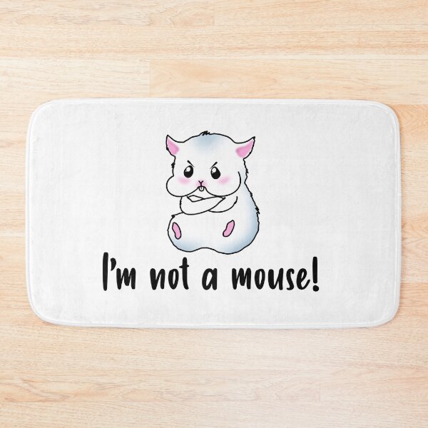 Item preview, I'm Not A Mouse! A Grey Hamster With An Angry Facial Expression designed and sold by Paulina Vanlife.